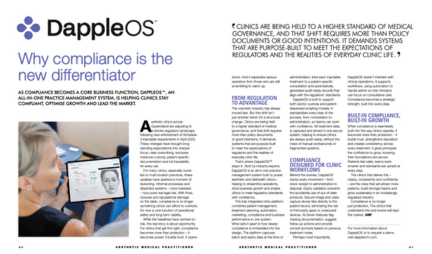 Article image for Aesthetic medical practitioner: Compliance is the new differentiator